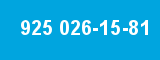 925 026-15-81
